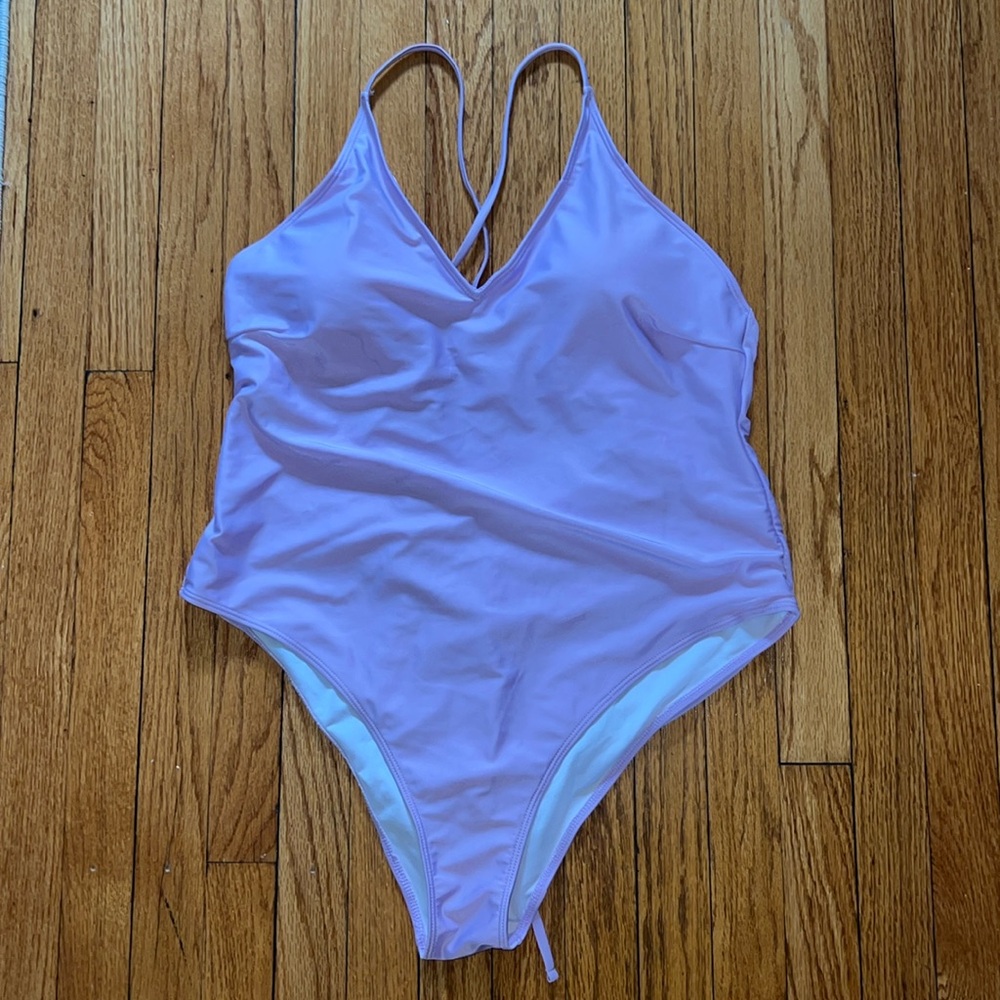 Lavender One Piece Swimsuit